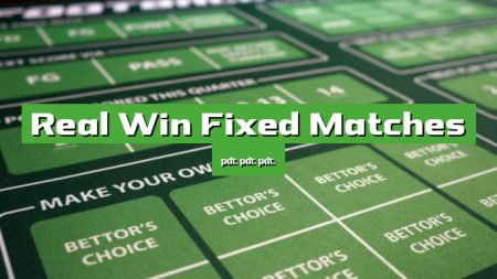 Real Win Fixed Matches 1×2